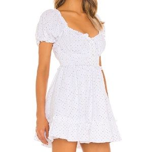 MAJORELLE Beckett Mini Dress in White